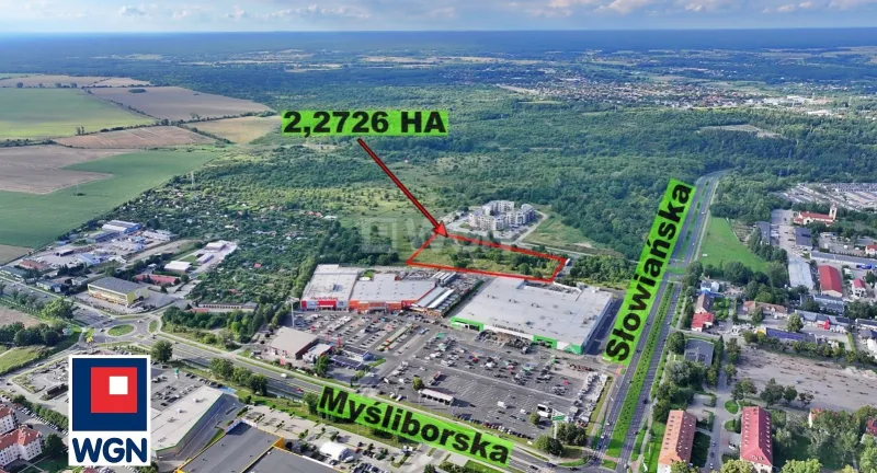 Grunt aktywizacja gospodarcza na  sprzedaż Gorzów Wielkopolski - Działka inwestycyjna - MPZP - Usługi 1 UC
